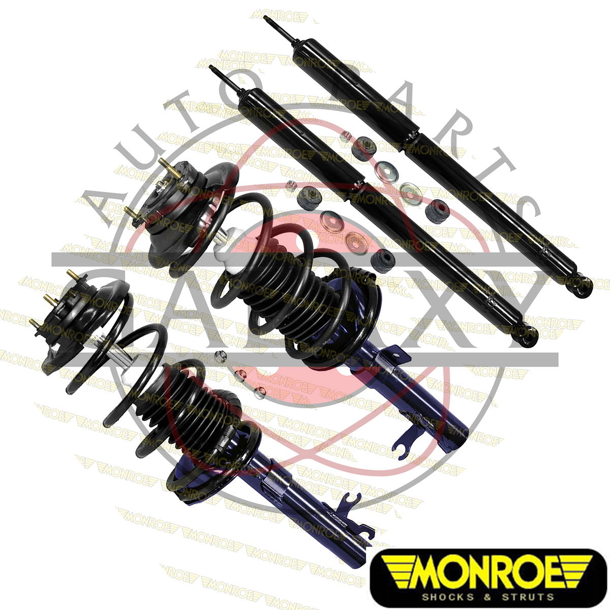 Monroe Brand New Front Struts & Rear Shocks For For Ford Focus ZX3 ZX5